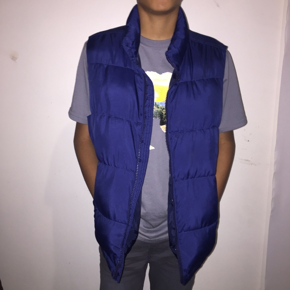 Old Navy blue puffer vest